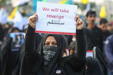 EE UU Iran protesta
